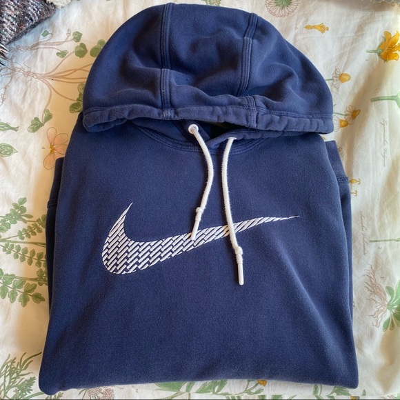 Nike Navy Blue Hoodie sz Medium - Picture 2 of 3